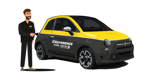 Technicien branche câble voiture non électrique
