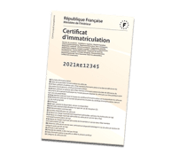 Carte grise d'un véhicule