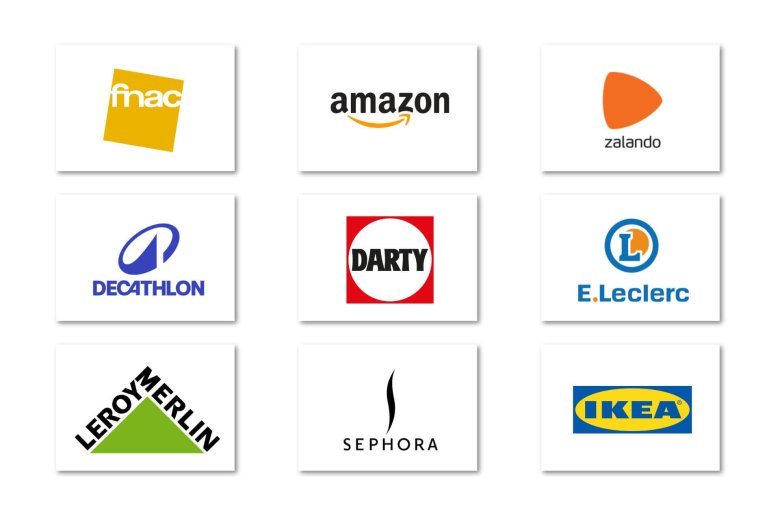 Logo des entreprises éligibles à la carte cadeau