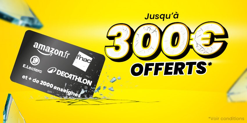 Offre remplacement pare-brise : jusqu'à 300€ offerts