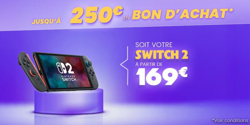 Switch 2 présentée sur un podium