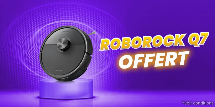 Robot Aspirateur présenté sur un podium