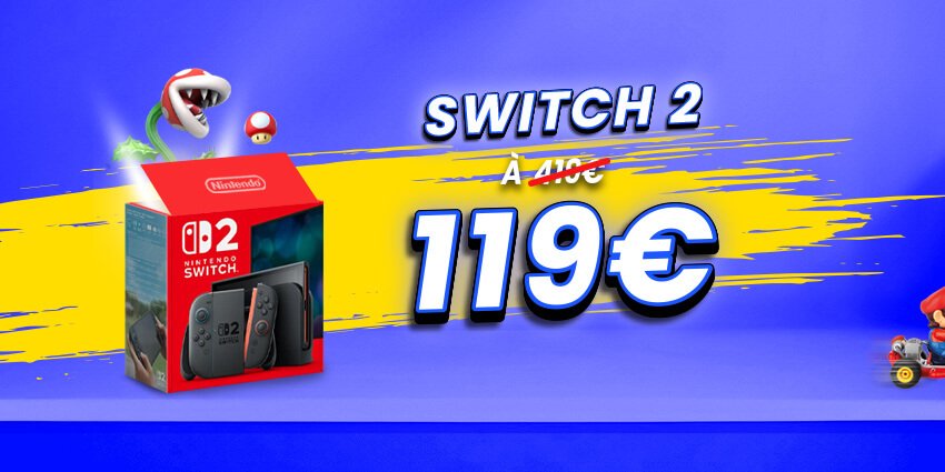 Switch 2 présentée sur un podium