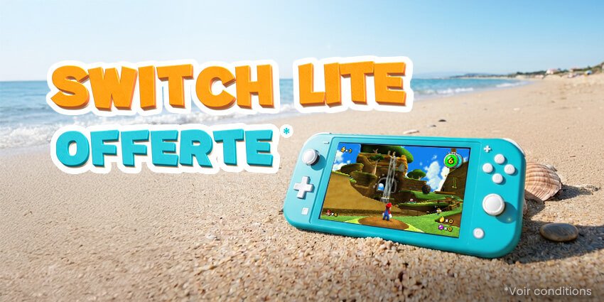 Switch Lite sur une plage
